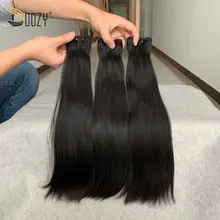 Doozy волос перуанские волосы супер двойной нарисованные волосы прямые 3 пряди человеческих девственных волос
