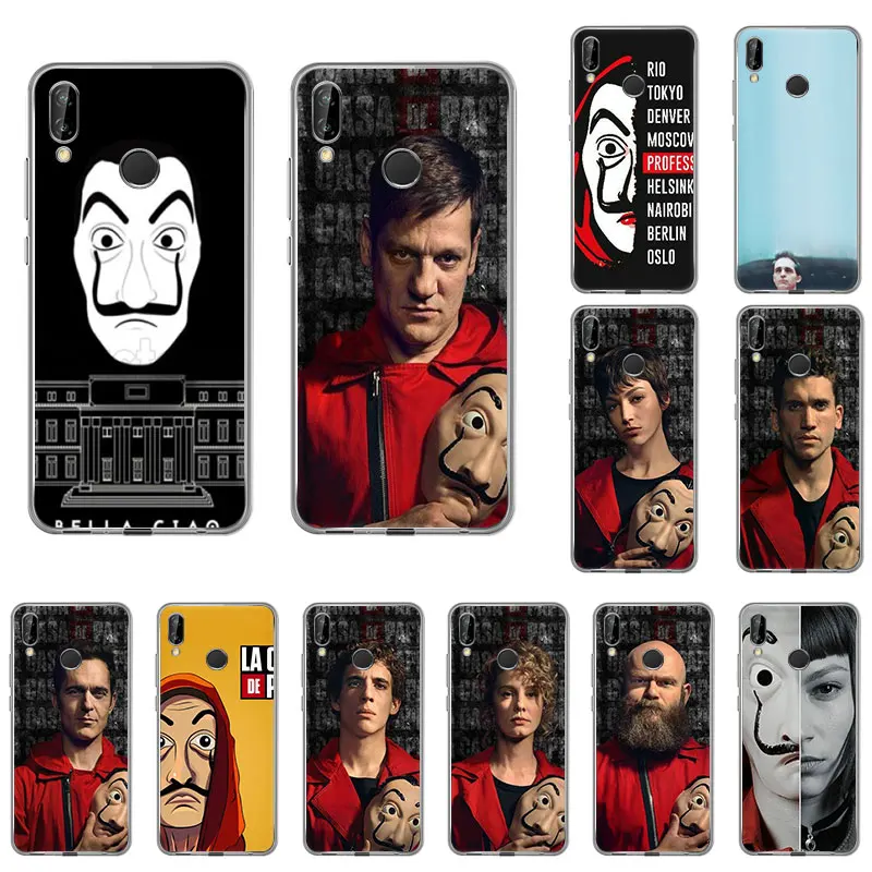 La Casa De Papel TV Money Soft Silicone phone case for Huawei honor 20Pro 9X 10 8S 8a 7A 20i 8X 9Lite V10 10i 7s View30 20 cover