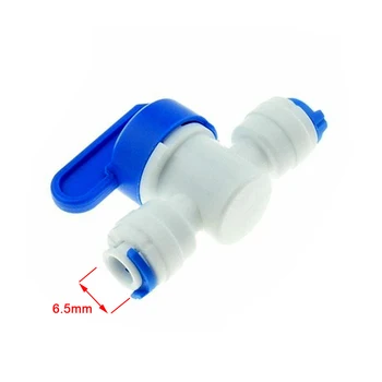 

1/4 Inch OD Hose Quick Connection Control Fittings Plastic Water Ball Valve Reveser Osmosis Aquarium Fittings