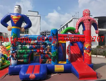 

Hot Selling Inflatable Spiderman Superman Bouncing House Jumping Castle Jumping Combination