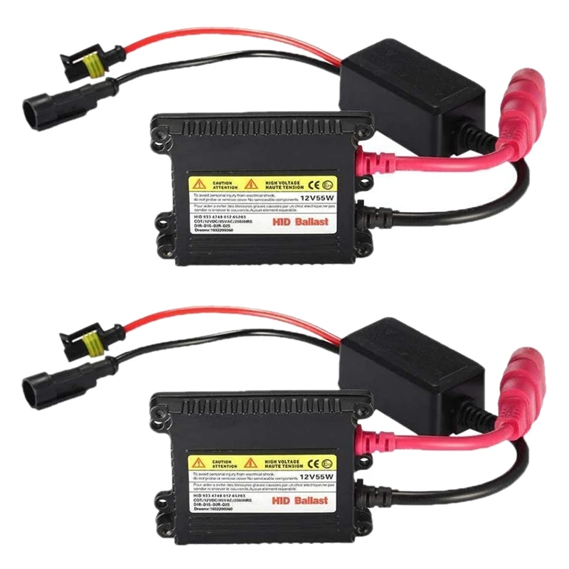 

2Pcs 35W Slim HID Ballast for H1 H3 H4 H7 H10 H11 H13 9004 9005 9006 9007 880 5202 HB3 HB4 HB5