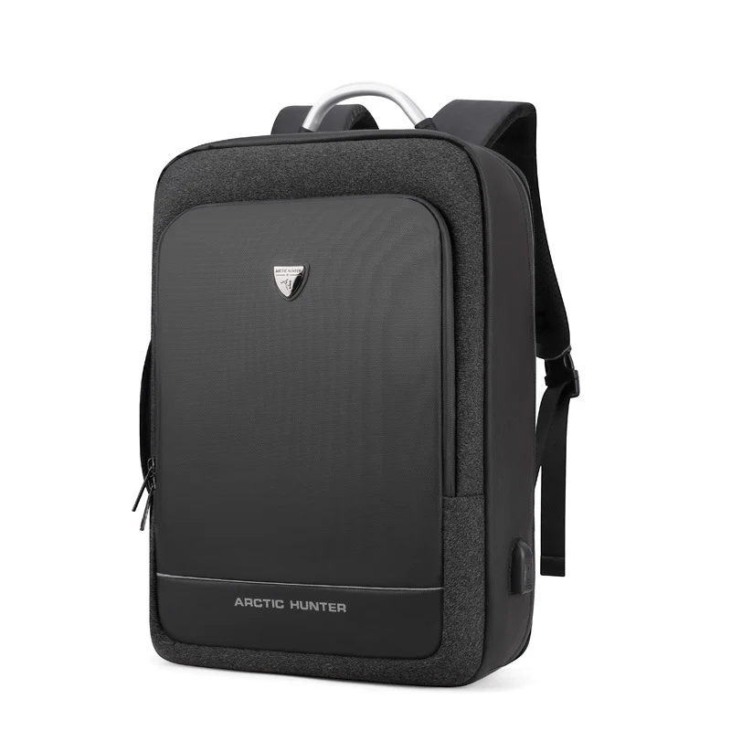 Black Small 40L большой емкости мужские s расширяемые рюкзаки usb зарядка Мужские 17 дюймов сумки для ноутбука Водонепроницаемый Бизнес Путешествия Mochila для мужчин - Цвет: Black Small