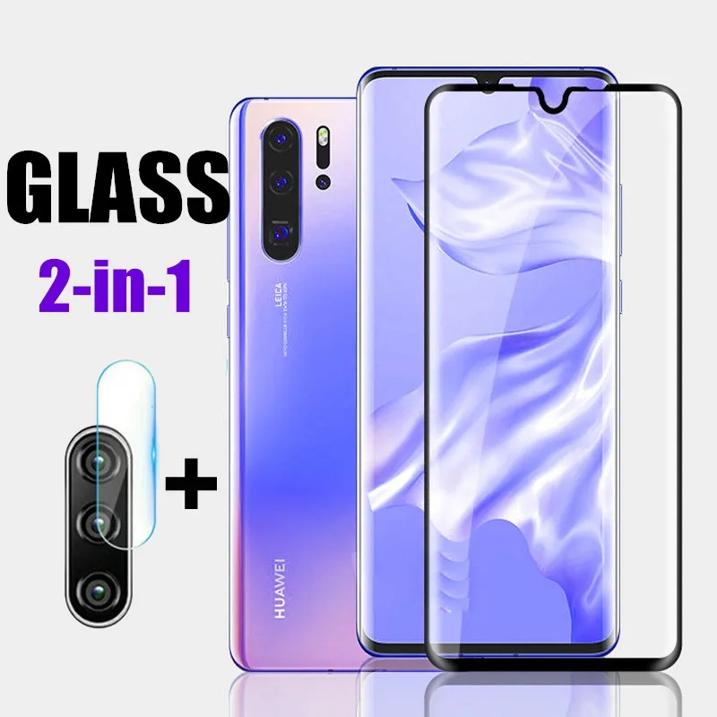 

2-in-1 Camera Lens Tempered Glass for Huawei P20 Pro Mate30 lite Nova 5 5i Honor 20 9X Pro Lite 9X Max P20lite Screen Protector
