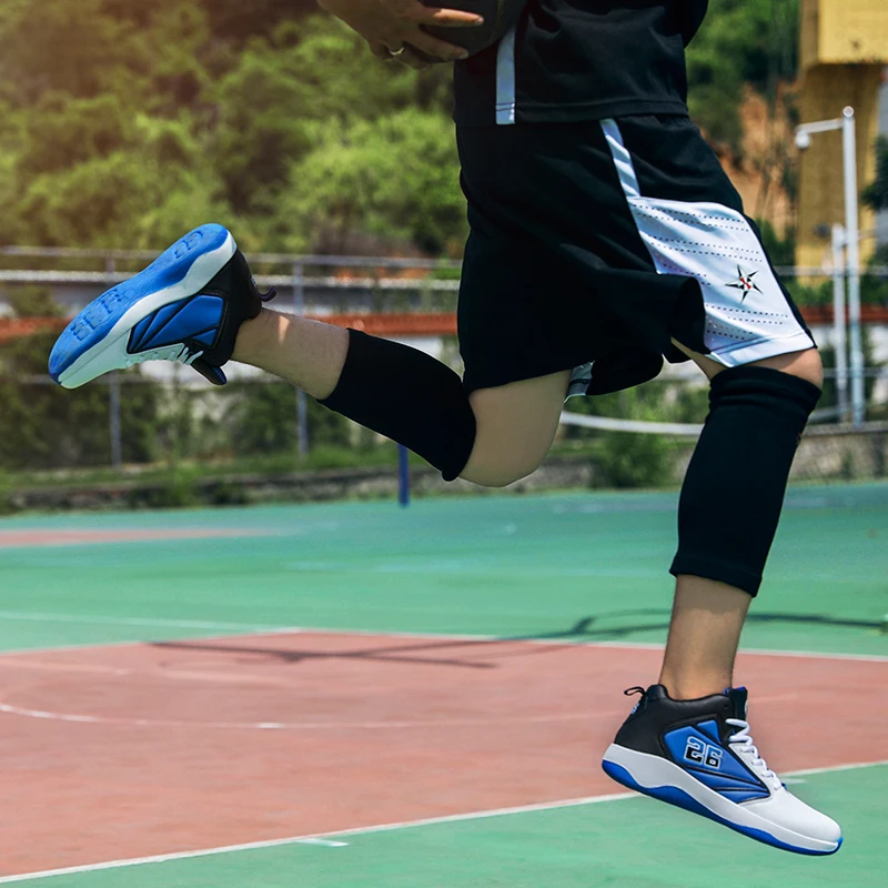 Мужская баскетбольная обувь с высоким берцем; Zapatillas Basquetball Hombre; дышащие амортизирующие кроссовки для баскетбола; мужские кроссовки в стиле ретро