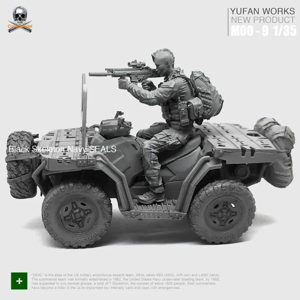 1/35 Смола Комплект США морской пломб рельеф модель автомобиля Неокрашенный - Цвет: Красный