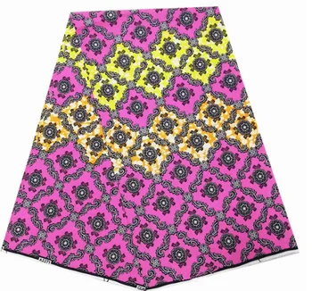 

Guaranteed Veritable African wax real Nigeria wax high quality 6yards Ghana style sewing Women dress fabric