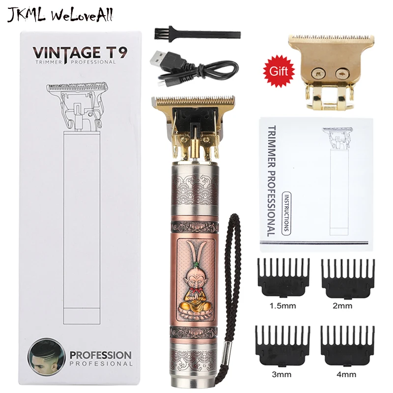 

USB Rechargeable Baldheaded Hair Clipper Electric Hair Trimmer Cordless Shaver Trimmer 0mm Men Barber Hair Cutting Machine razo