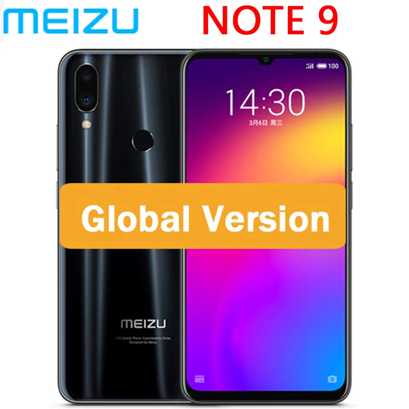Официальная глобальная прошивка meizu Note 9 675 МП камера 4 ГБ 64 Восьмиядерный