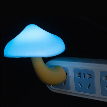 

Magic Mushroom LED Lamp Child Night Light Gift Baby Warm Lamp Room Decor Lighting Sensor Wall Socket Light Home Bedroom Decor