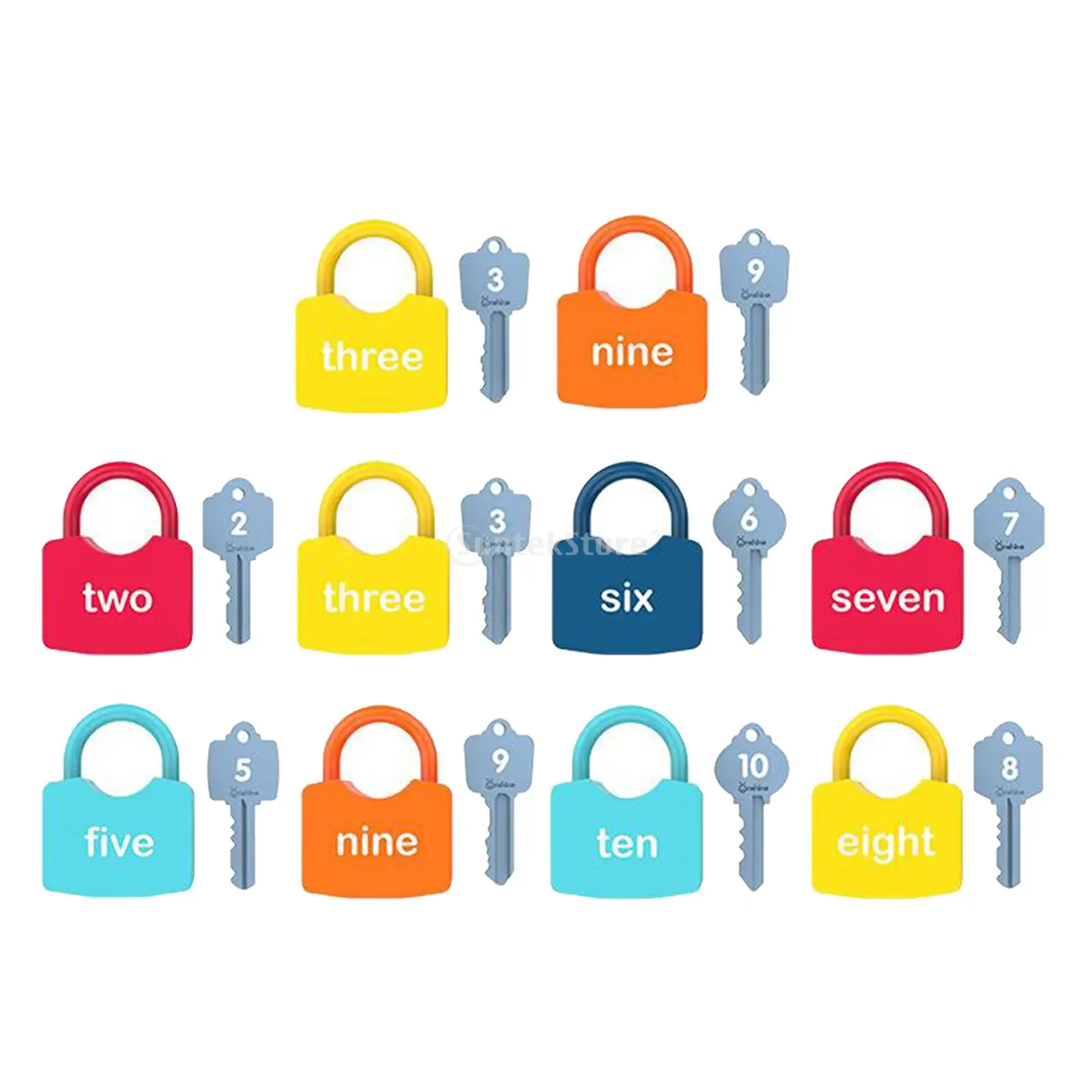 Children Learning Locks with Keys Numbers Matching Counting Montessori  Educational Toys Toddlers Sensory Unlock Car Toys Gifts - AliExpress