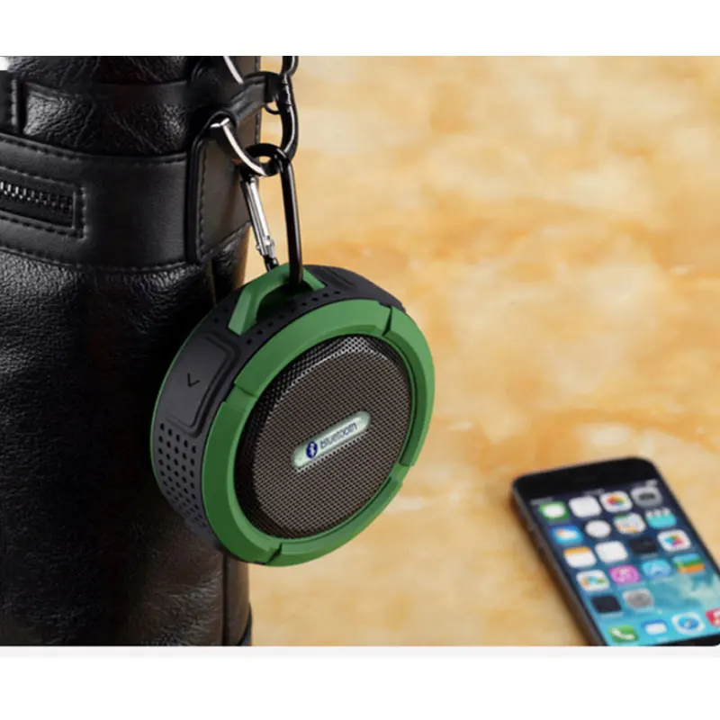 Портативный мини беспроводной Bluetooth динамик C6 открытый Bluetooth динамик водонепроницаемый автомобильный сабвуфер для телефона ПК ноутбука TF