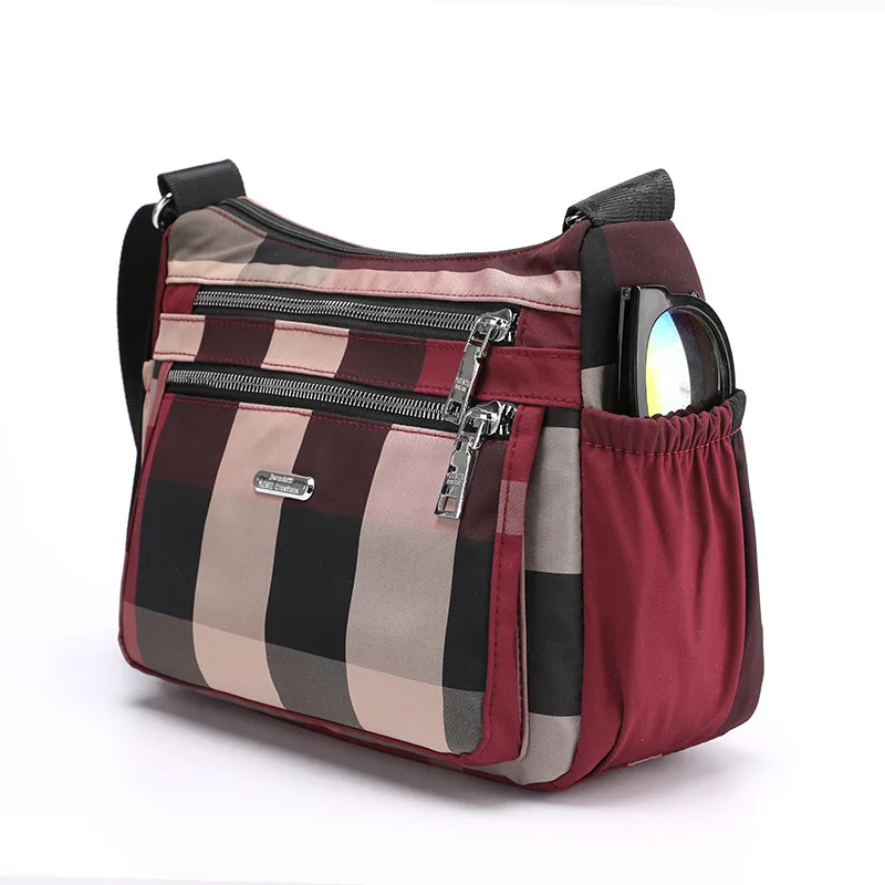 

Baigou Bag New Style Nylon Pattern Women's Casual Shoulder Bag Large Capacity Shopping Sling Bag
