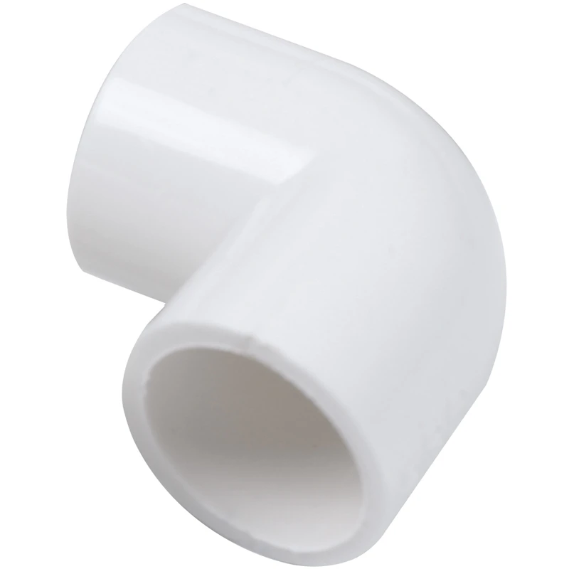 ABSF 5 개 직경 20mm 90 각도 팔꿈치 PVC 파이프 피팅 어댑터 커넥터 흰색