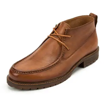 

British tooling boots fashion casual top layer leather high-top shoes ankle boots