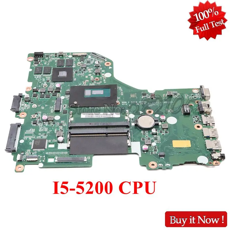 NOKOTION для acer aspire E5-573G материнская плата для ноутбука NBMVG11003 NBMVM11003 DA0ZRTMB6D основная плата I5-5200 процессор GT940M GPU