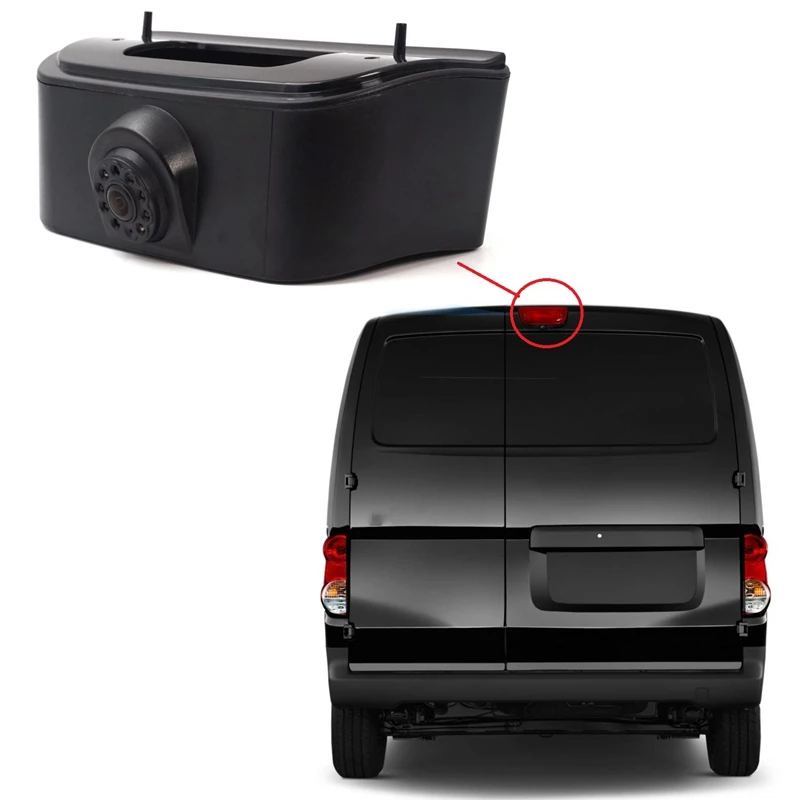  Led Third Brake Light Backup Camera for Nissan NV200 2010-2017 Reverse Rear View Reversing Waterpro