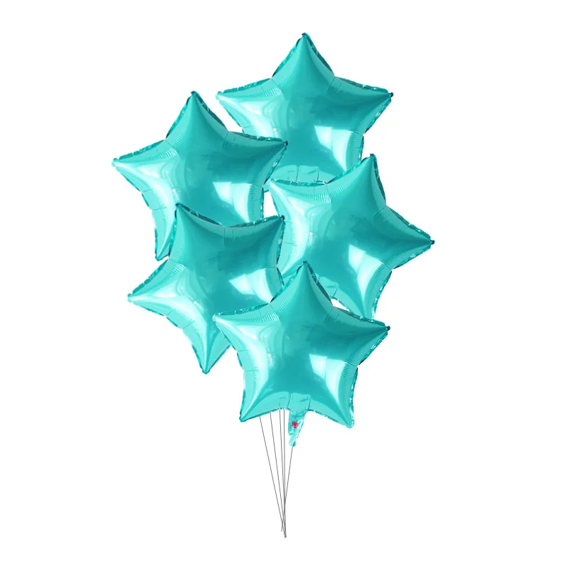 5pcs star style 20 5 шт., 18 дюймов, розовый золотой шар звезда из фольги, свадебные шары, украшения для душа ребенка, детские воздушные шары для дня рождения - Цвет: 5pcs star style 20