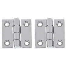 2 шт Морской Ранг 316 нержавеющая сталь полированная дверная петля шкафчик стыковые Петли 1,5x1,5 дюймов для лодки, RVs, каноэ(серебро