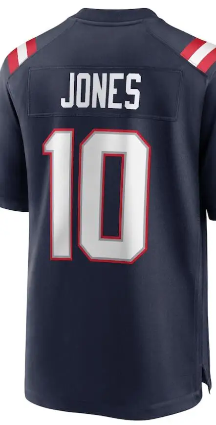 Custom Embroidery For American Mac Jones Mens Womens Kids Youth White Red Blue Football Jersey | Спорт и развлечения