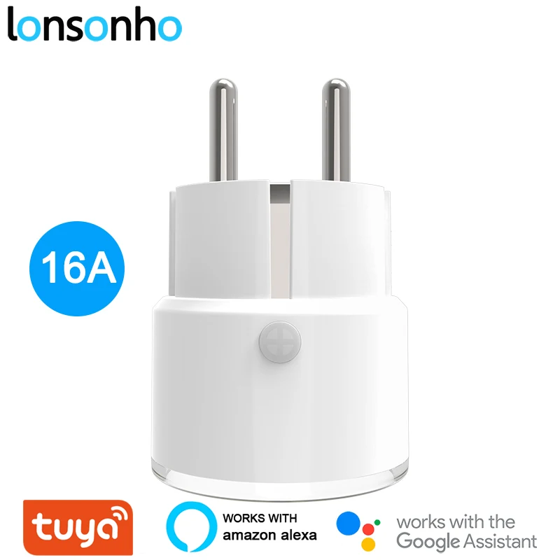 Skup Lonsonho Tuya SmartLife inteligentna wtyczka inteligentne gniazdo wifi 16A monitor zasilania francja Euro ue wtyczka kompatybilny Alexa Google strona główna