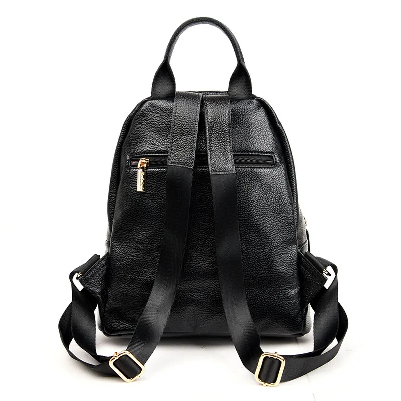 

2019 New Style Backpack Women's Leather Backpack Versatile Casual WOMEN'S Bag Bag College Style School Bag Women's Ballet Ni 117