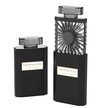 

Lady Handheld Fan, Rechargeable Small Personal Fan with 3 Speeds Setting, Pull-Out Portable Fan, Mini Cooling Desk Electric Fan