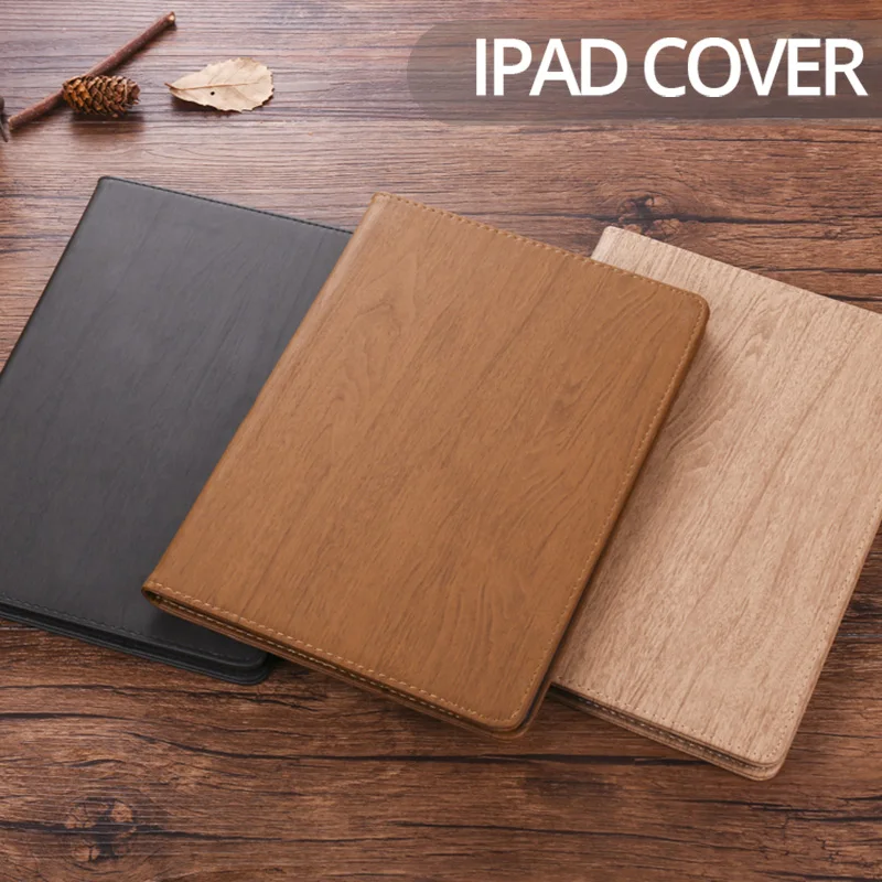 

For iPad 9.7 2018 2017 Case Hard PC Leather Smart Cover for iPad Mini 1/2/3 Back Cover with Trifold Stand for iPad mini 4
