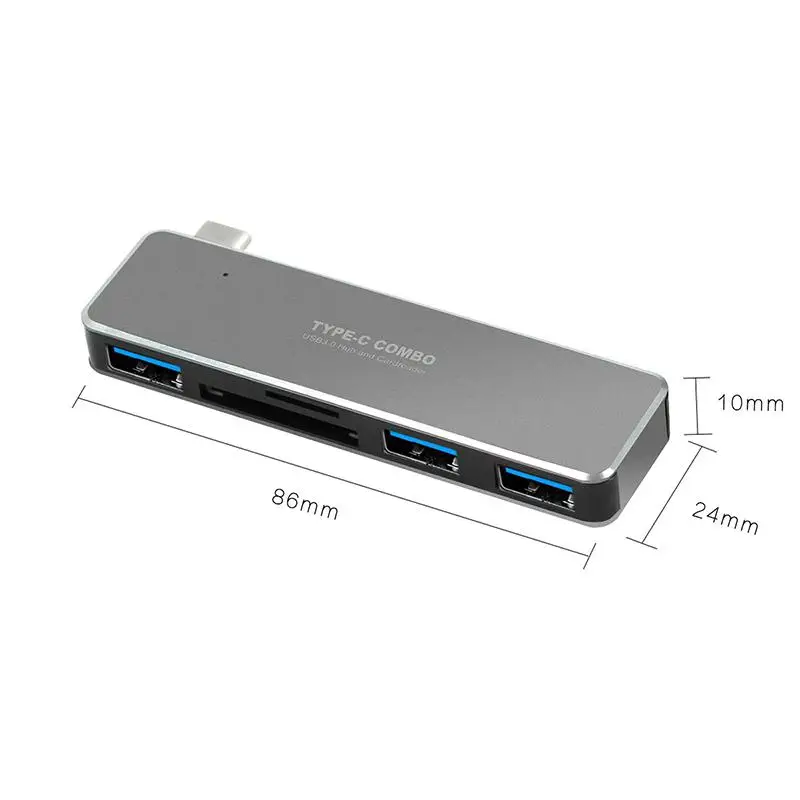 Устройство для чтения карт EastVita 5 в 1 USB 3 0 Hub Type C устройство памяти ноутбука ПК