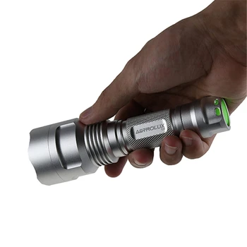 

Astrolux C8 Silver XP-L HI Long Shot 1300Lumens 7/4modes A6 Driver Tactical EDC LED Flashlight Searching LED Torch 18650 Lantern