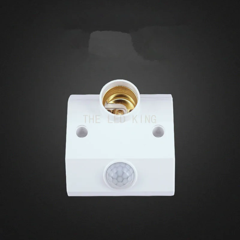 Smart 110V-240V 60W PIR Induction Infrared Motion Sensor E27 LED lamp Base Holder With light Control Switch Bulb Socket Adapter lamp holder,lamp bulb holder,lamp base,lamp socket adapter