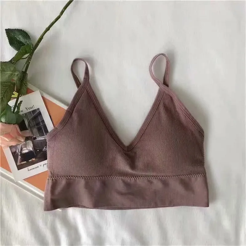 New fashion simple solid color student thread underwear bra beauty back bra tube top sports lingerie New fashion simple solid color student thread underwear bra beauty back bra tube top sports lingerie