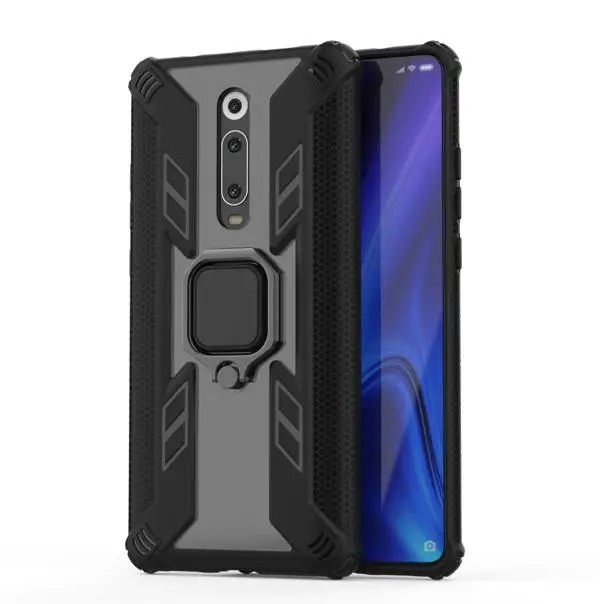 

For Xiaomi Mi 9T Case Hybrid Rings Armor Case For Xiaomi Mi 9T Pro Cases Shockproof Kickstand Phone Cover For