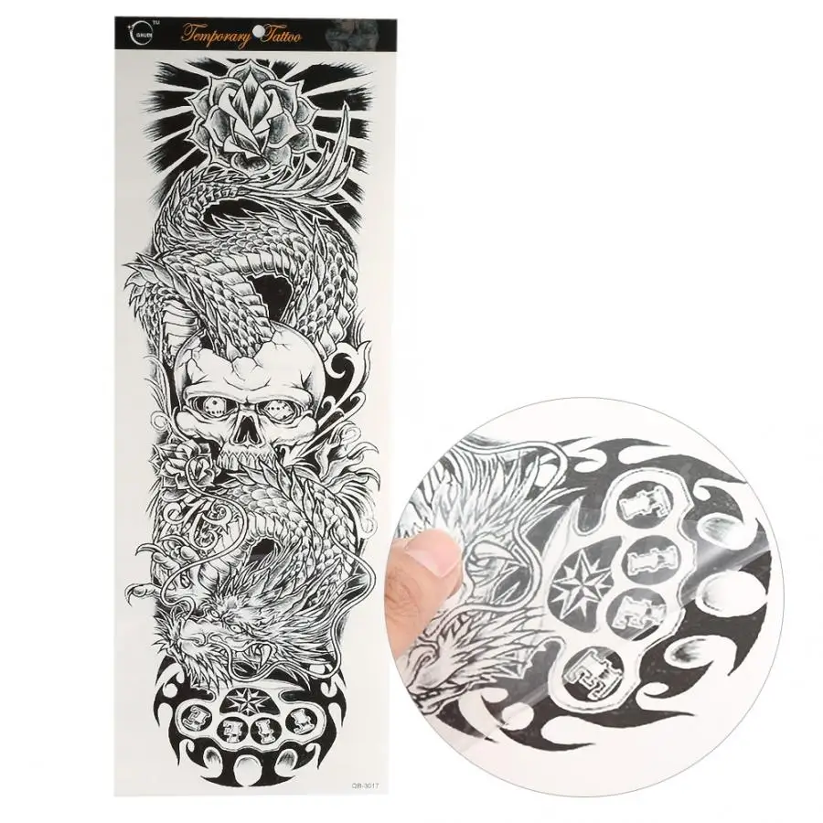 Оптовая продажа 3 вида временных татуировок для женщин и мужчин переводные