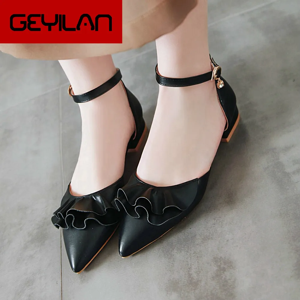 

Fashion Ladies Summer Sandals Solid Elegant Sandals Women Pointed Toe Crystal Cover Heel Low Heel Shoes Woman