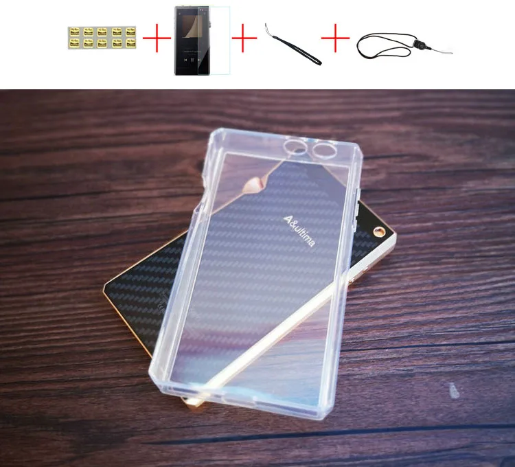 

Soft Cover Crystal TPU Clear Case for iriver Astell&Kern SP1000 With Front Screen Protector Tempered Glass