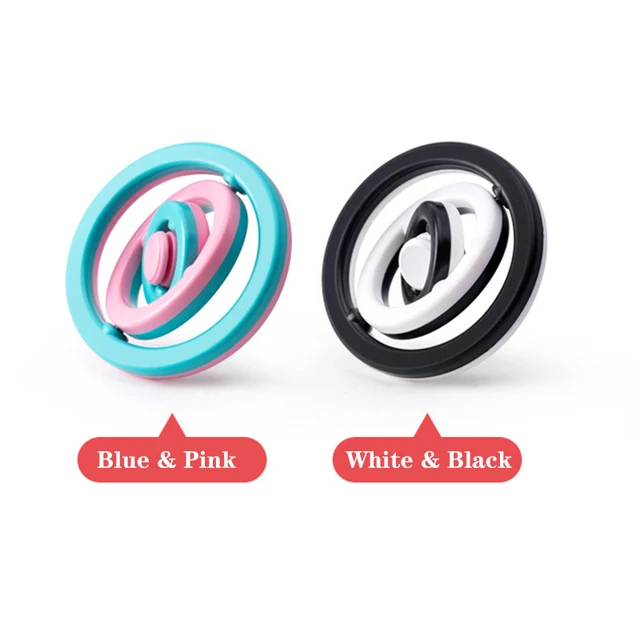 Round/Square 3D Finger Spinner Infinite Flip Gyro Toy Bearing Fidget Spinner Hand Top Spinners Finger Gyro Stress Relief Toys AA 2