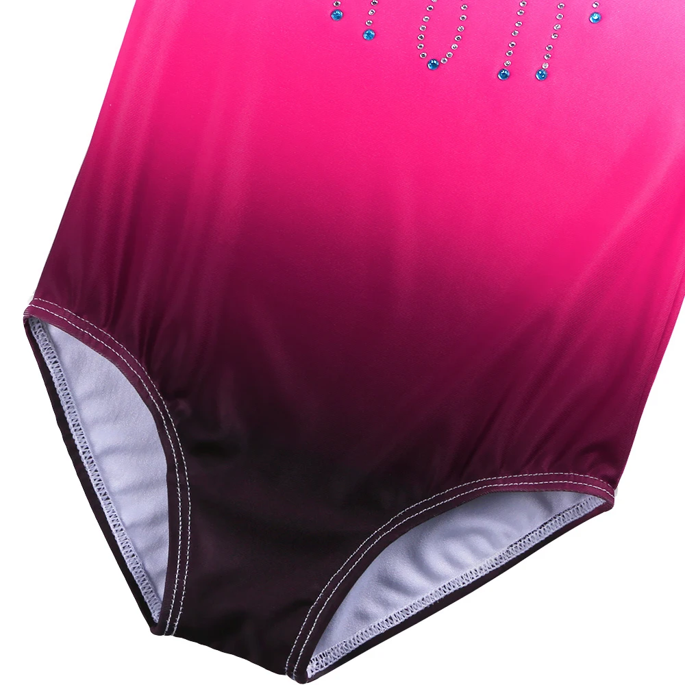 BAOHULU/Балетки гимнастическое леопардовое трико с длинным рукавом Градиент Цвет костюмы для девочек баскетбольный балет платье, Одежда для