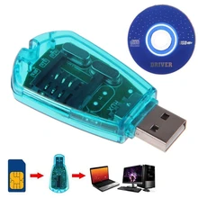 1 pçs novo usb leitor de cartão sim escritor simcard/cópia/cloner/backup gsm cdma wcdma celular leitor acessórios do telefone móvel