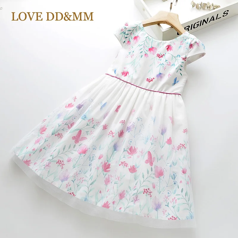 Платья для девочек LOVE DD &amp MM Новинка лета 2021 детская одежда платье с милыми