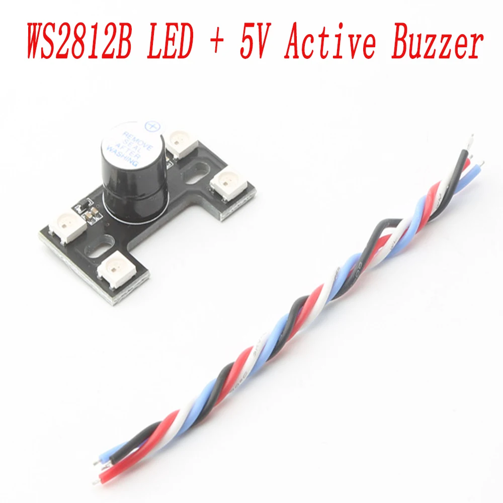 Портативный супер мини WS2812B светодиодный + 5 В активный зуммер для NAZE32 CC3D F3 F4