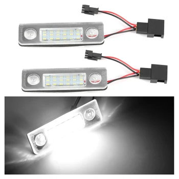 

LED CANBUS License Plate Lights Number For VW Skoda Octavia 2 Facelift 09-12; Facelifted 2003-2012; Roomster 5J 2006-2010)
