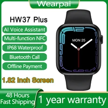 Montre connectée série 7 pour hommes femmes, NFC Siri, HW37 Plus, taux de glycémie IP68, Android IOS, PK W66 Y20 HW22 Pro W37 IWO 13 Pro 