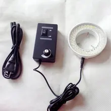 66 мм зум стерео микроскоп светодиодный кольцевой светильник Цельнометаллический корпус яркость Регулируемый светильник источник