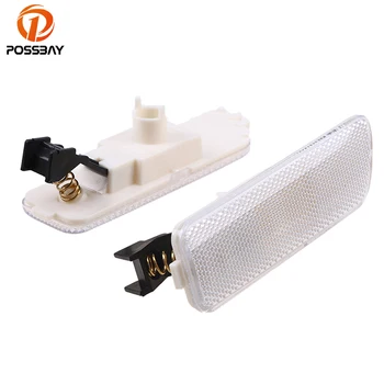 

POSSBAY White Side Marker Light Housing for VW Jetta Variant 2003-2006 Front Bumper Turn Signal Lamp Reflective Light Shell