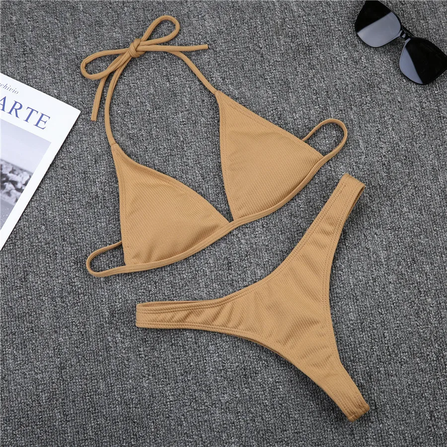 Micro Bikini 2021 Maillot De Bain Femme Biquinis Sexy Thong Bikinis Set High Cut Bathing Suit Beachwear Swimwear Women Swimsuit bikini sets for women