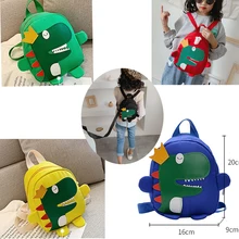 Рюкзак для малышей, Детская сумка с ремнем безопасности и поводьями, рюкзак для малышей с мультяшным динозавром