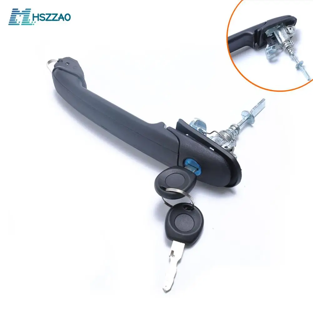 

Car Door Handle Key Lock left/Right Driver Side w/Keys For Ford Galaxy VW Polo/Sharan 6N0837207C 6N0837207D