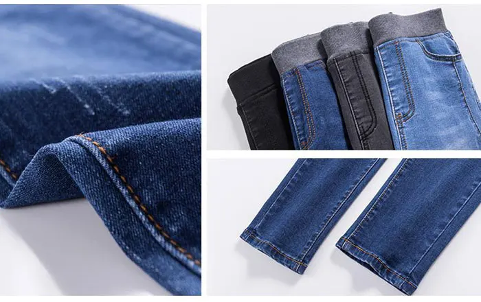 Skinny Jeans Woman Large Size Women Jeans Autumn Winter Stretch Jeans Push Up Jean Femme Big Plus Size 38 Black Gray