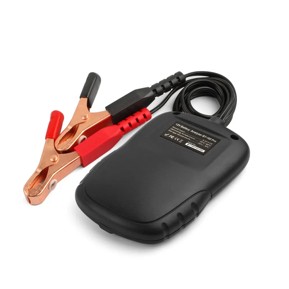 Цифровой тестер батареи Foxwell BT100 Pro 12 в автомобильный тестер батареи для затопленных, AGM, гелевый Аккумулятор автомобильные инструменты анализатор батареи