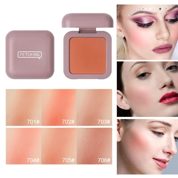 

CAIJI 6 Colors Face Cheek Blusher Palette Mineral Powder Makeup Matte Health Blush Contour Long Lasting Peach Powder Blusher Kit